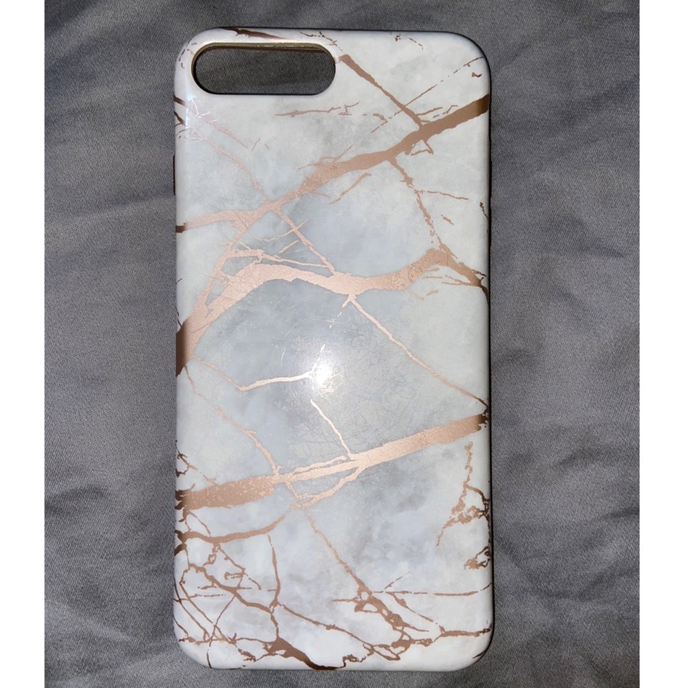 Gold and White Marble iPhone 8 Plus Case